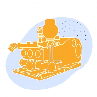 Буровой насос F-2200HL 105 об/мин 1640 кВт