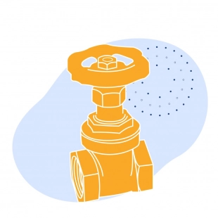 Задвижка чугунная фланцевая Ду 200 мм Ру 10 кгс/см2 ГОСТ 9698-86