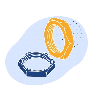 Гайка стальная М4 10Х17Н13М2Т ГОСТ 15523-70