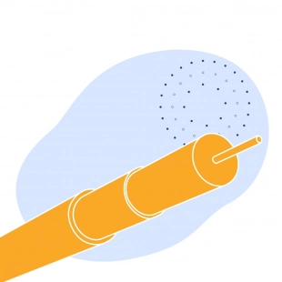 Радиочастотный аналоговый кабель 2.95 мм 75 Ом РК 50-13-15-Б ГОСТ 11326.47-79