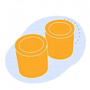 Капролоновая втулка 170х1400 мм серая ПА 6-МГ