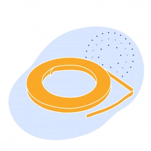 Лента с полимерным покрытием 1.1 мм ПВХ ГОСТ 34180-2017