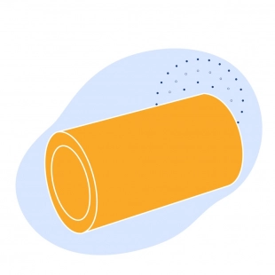 Полиэтиленовая газовая труба 40х2.3 мм SDR 17.6 ПЭ 100 оранжевая
