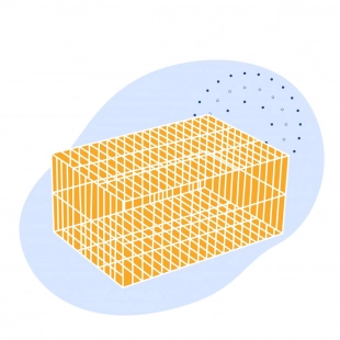 Стальная габионная сетка 60х80х2.2х2.7 мм Ст1кп ГОСТ Р 51285-99