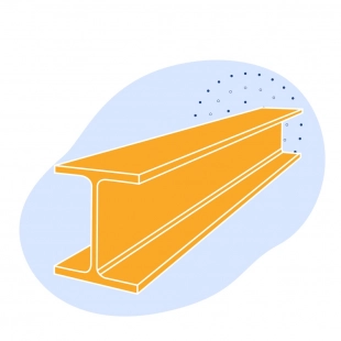 Балка специальная 40Б2 С355 ГОСТ 19425-74 низколегированная