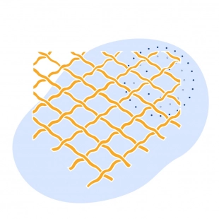 Стальная рифленая сетка 2.6х1.2х1.2 мм 12Х18Н10Т ГОСТ 3306-88