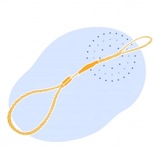 Строп грузовой канатный УСК1 0.63 т 2 м