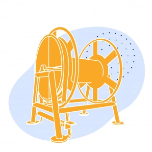 Вьюшка судовая 450x450 мм из алюминиево-магниевого сплава