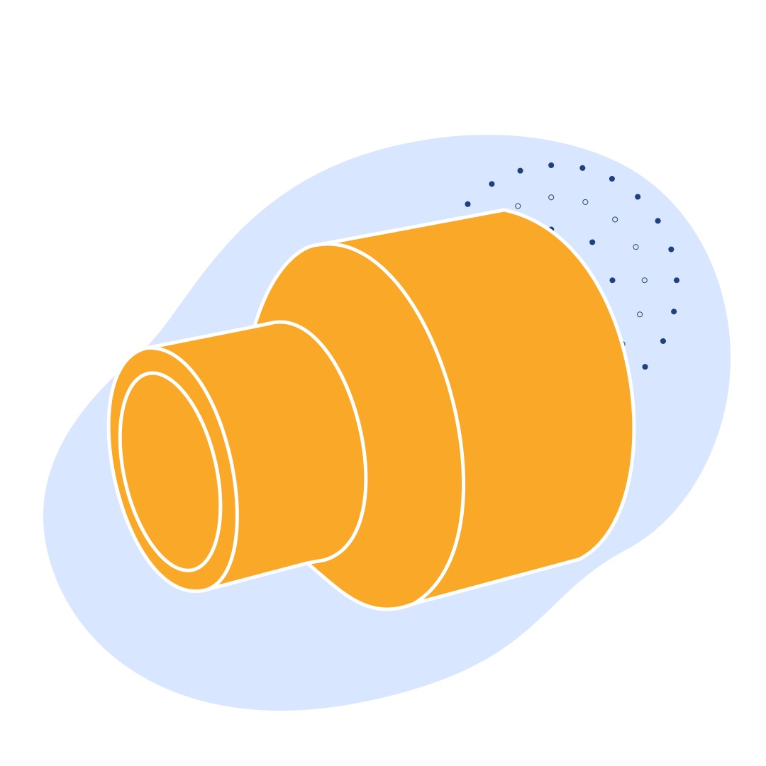 Переход ПНД приварной концентрический Ду 75 мм Ру 50 кгс/см2