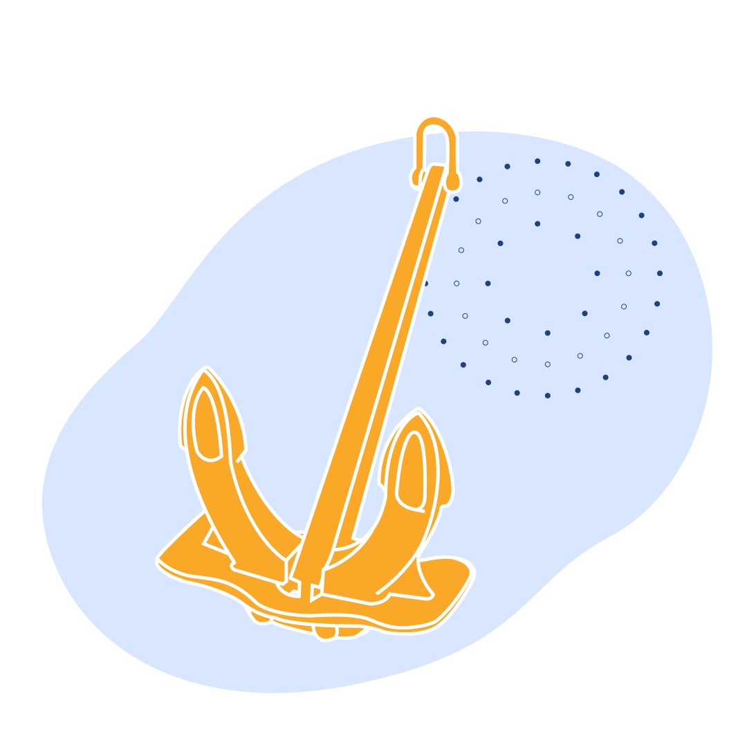 Якорь адмиралтейский 1500 кг ГОСТ 760-74