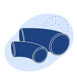 Колено стальное ДУ 80 мм 20Х3МВФ ГОСТ 22798-83