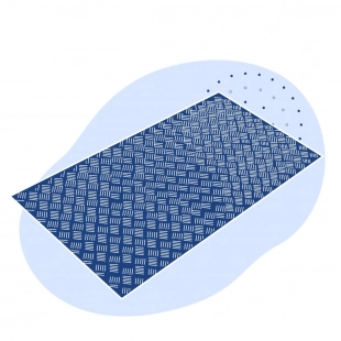 Лист нержавеющий рифленый квинтет 5х1250х2500 мм 12Х17