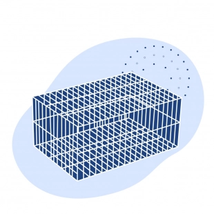 Стальная габионная сетка 60х80х2.2х2.7 мм Ст1кп ГОСТ Р 51285-99