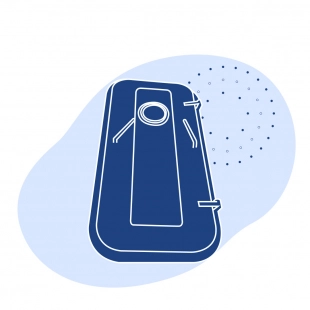 Дверь судовая 1400х750х8 мм из стали