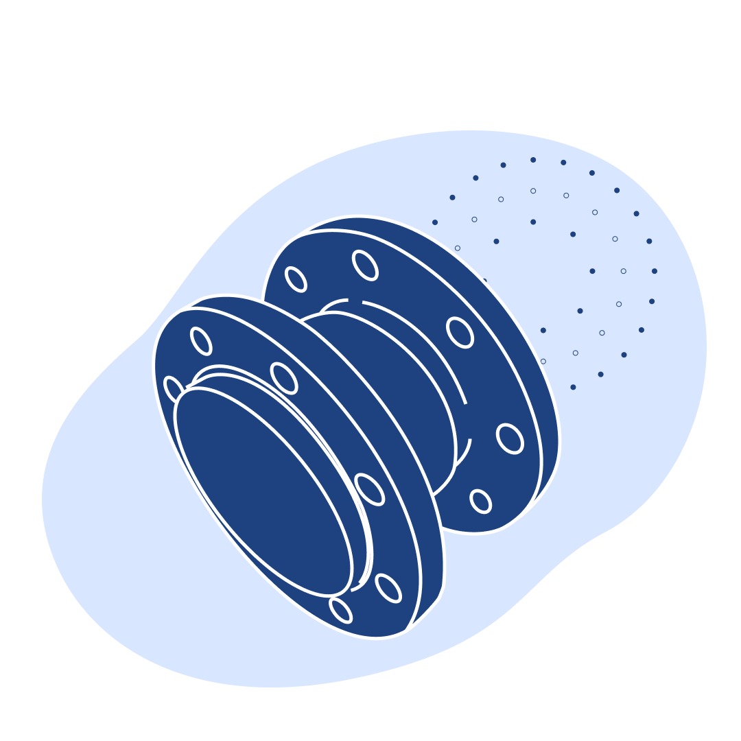 Компенсатор стальной осевой фланцевый ДУ 125 мм