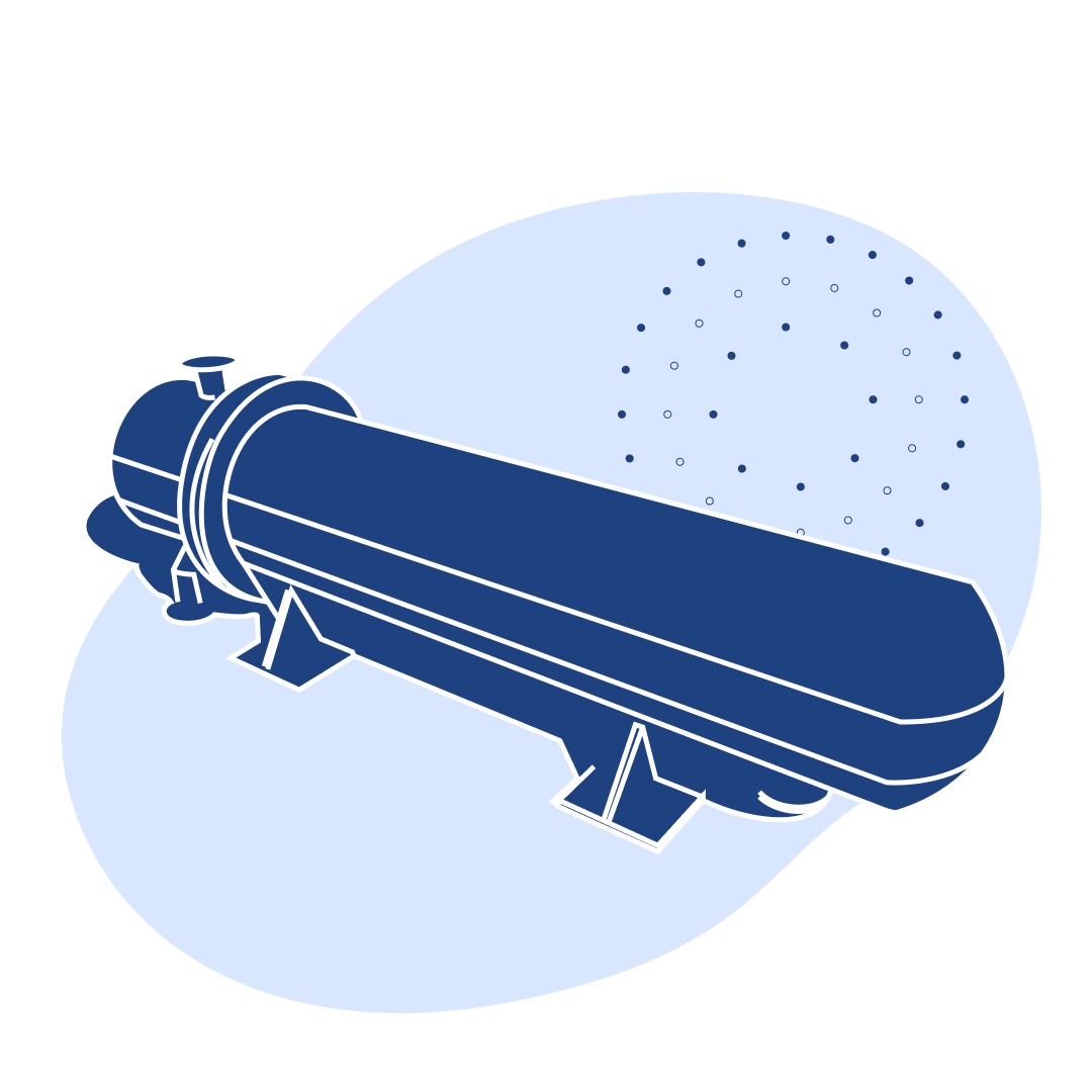 Пароводяной подогреватель 792 шт 13.3 Гкал/час 188 т/час 820x4135 мм 108 м2