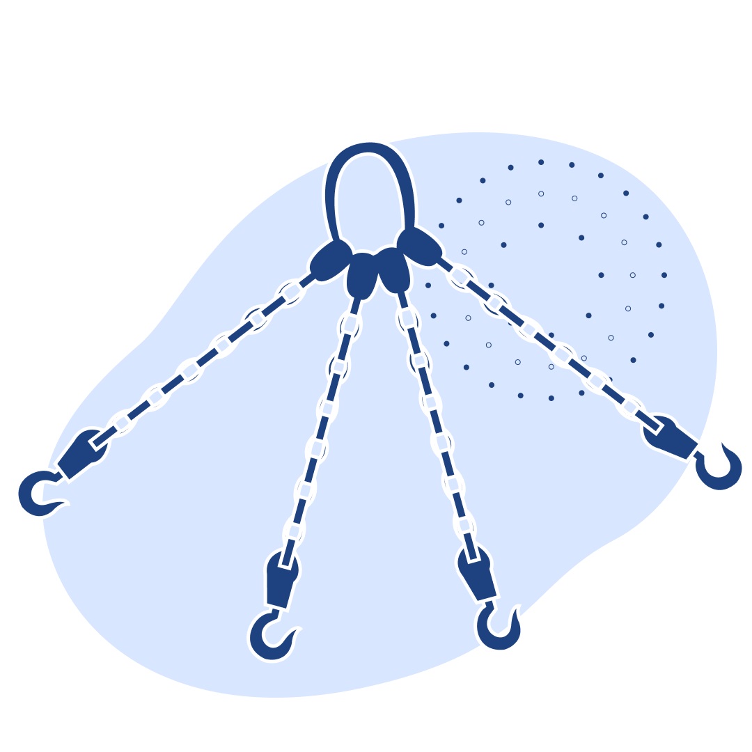 Строп четырехветвевой цепной 4СЦ 1 м 6.7 т